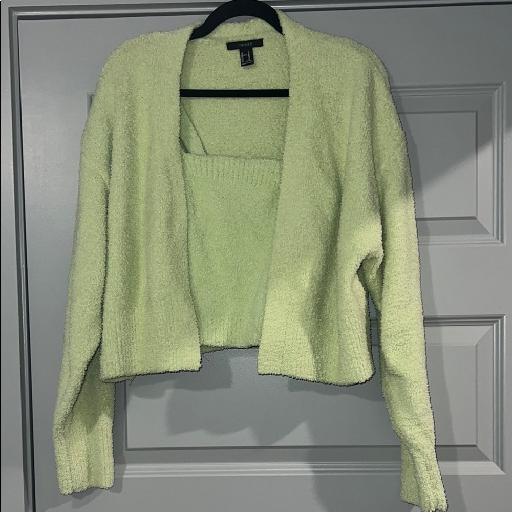 Women's Fuzzy Sweater Set